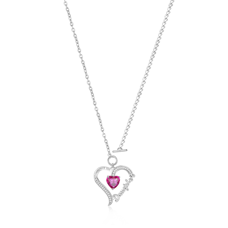 Daughter Birthstone Necklace