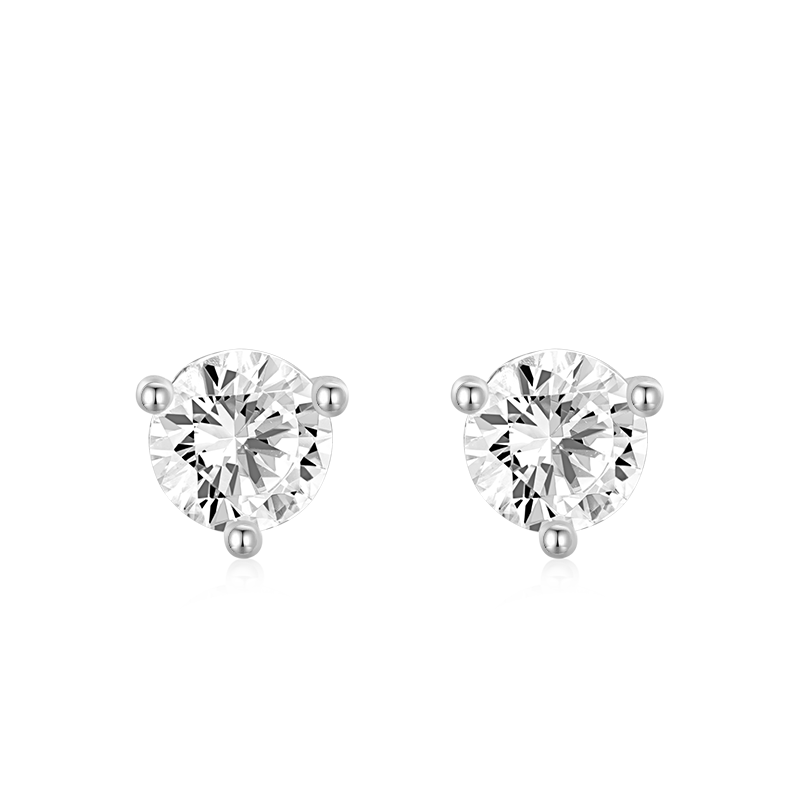 Sparkling Stone Stud Earrings