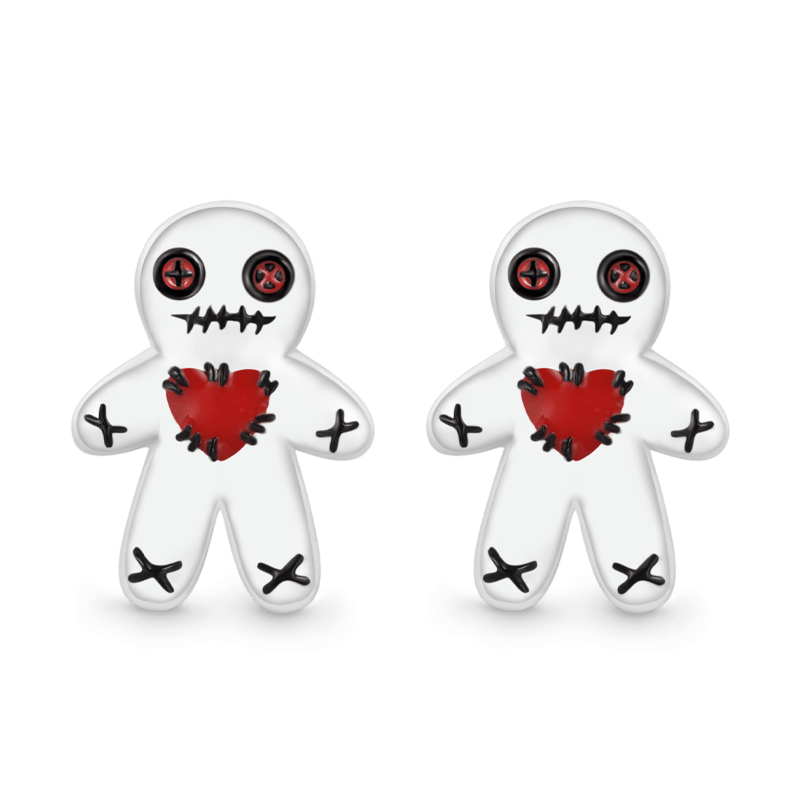 Voodoo Doll Stud Earrings