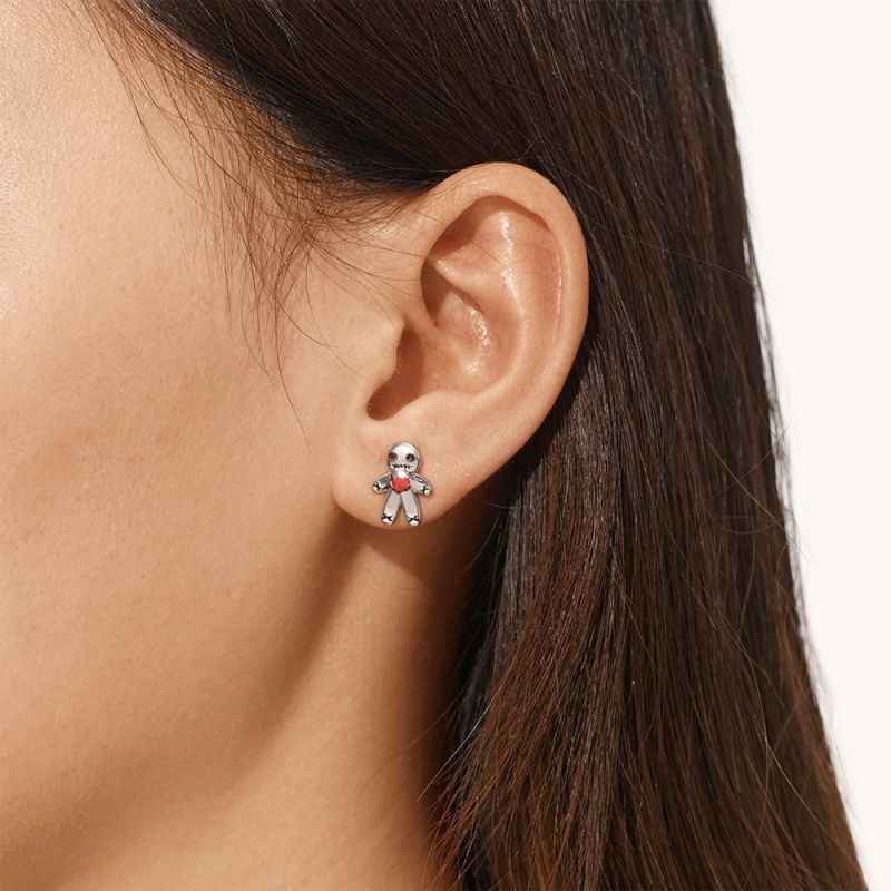 Voodoo Doll Stud Earrings