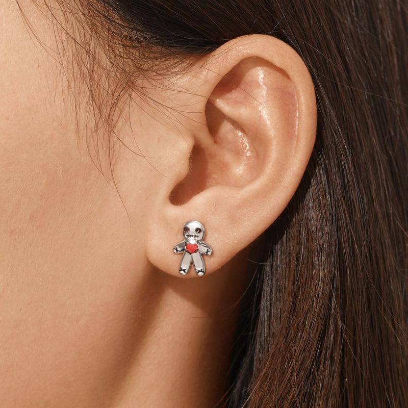 Voodoo Doll Stud Earrings