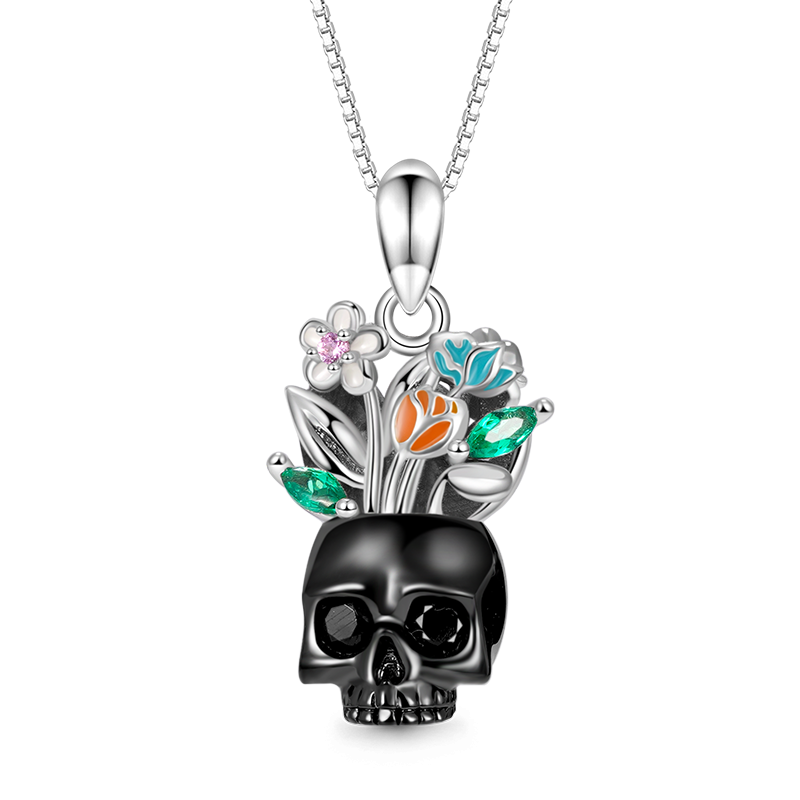 Vase Skull Necklace