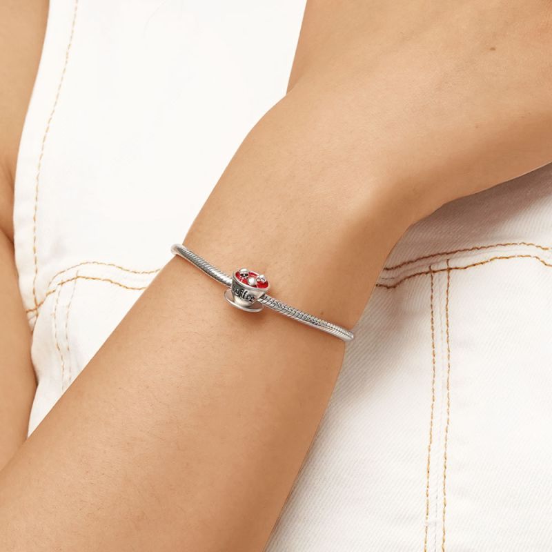 Skull Coffee Cup Charm