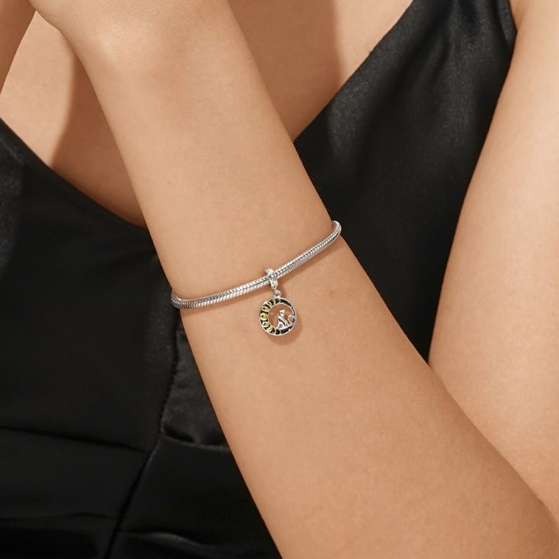 Moon Phase Cat Pendant