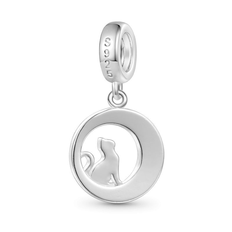 Moon Phase Cat Pendant