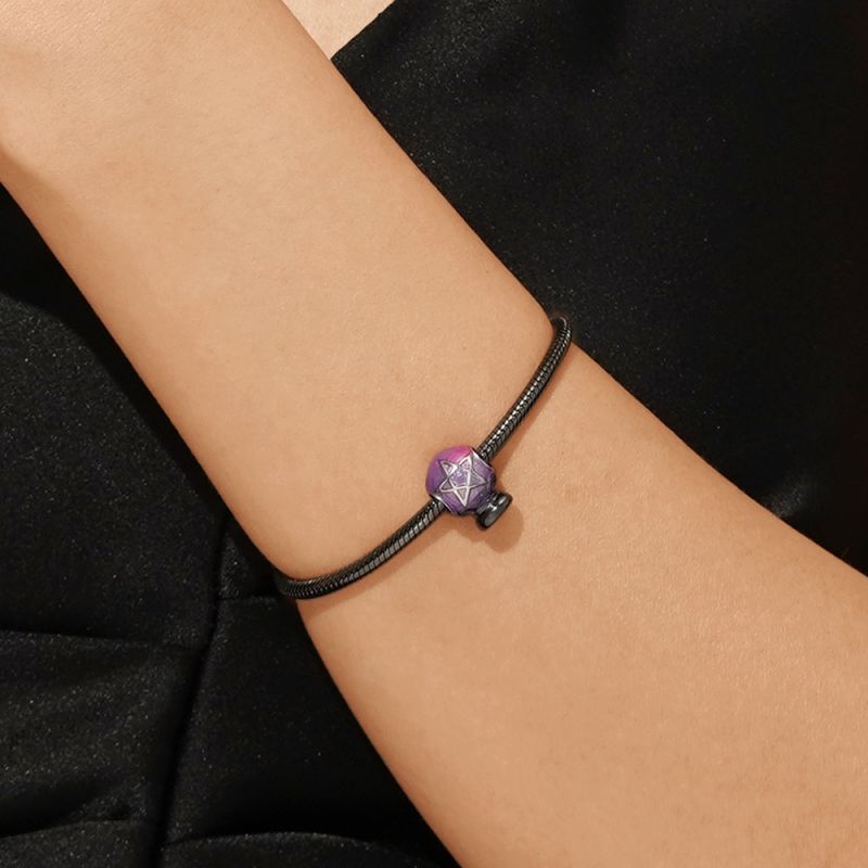 Purple Crystal Ball Charm