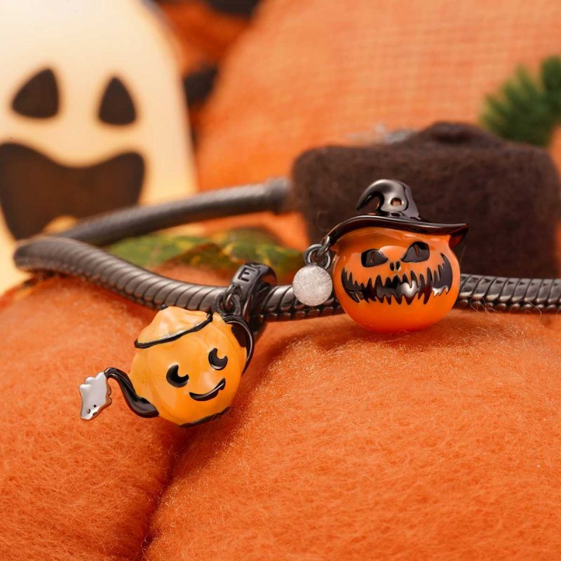 Wizard Hat Pumpkin Charm
