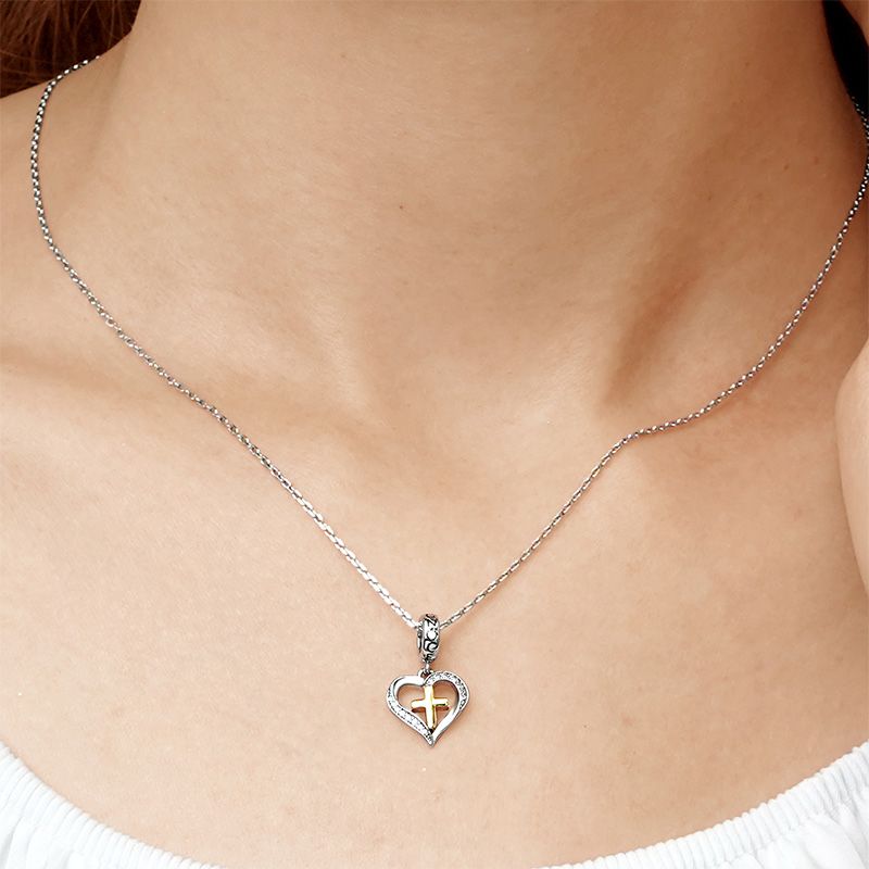 Heart Cross Pendant