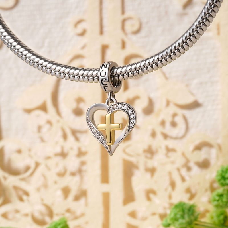 Heart Cross Pendant