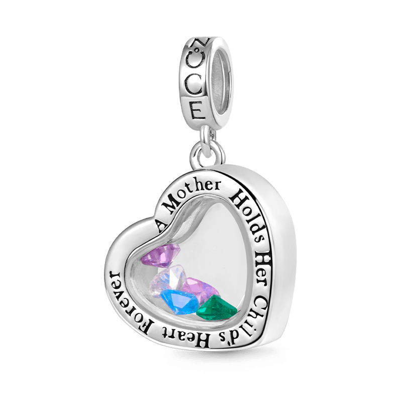 Mother Love Child  Birthstone Pendant