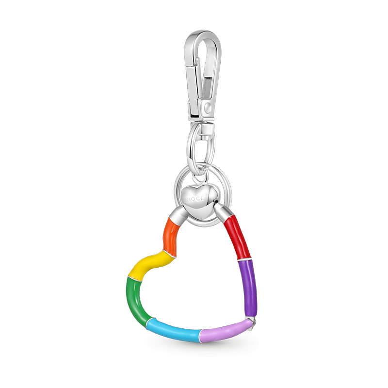 Heart Rainbow Charm Holder & Keychain