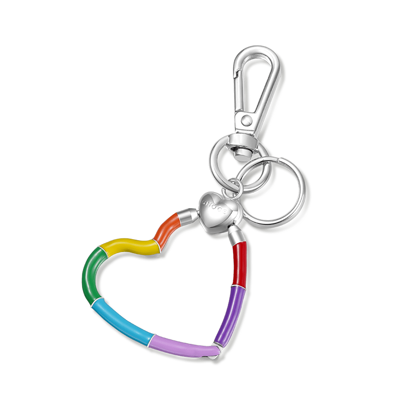 Heart Rainbow Charm Holder & Keychain