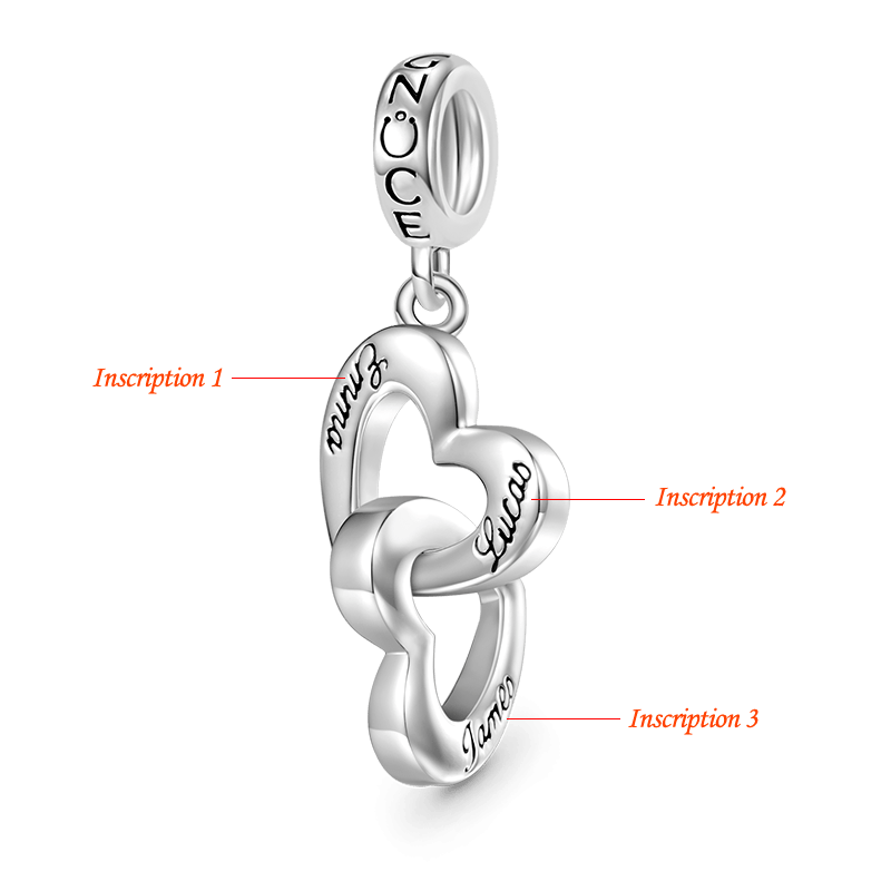 Engravable Name Heart Pendant