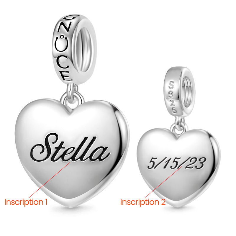 Engravable Heart Pendant
