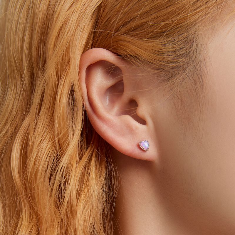 Aussie Gem Heart Earrings