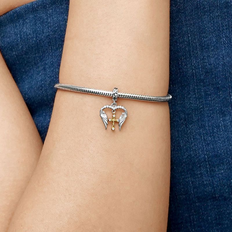 Angel Wings Cross Pendant