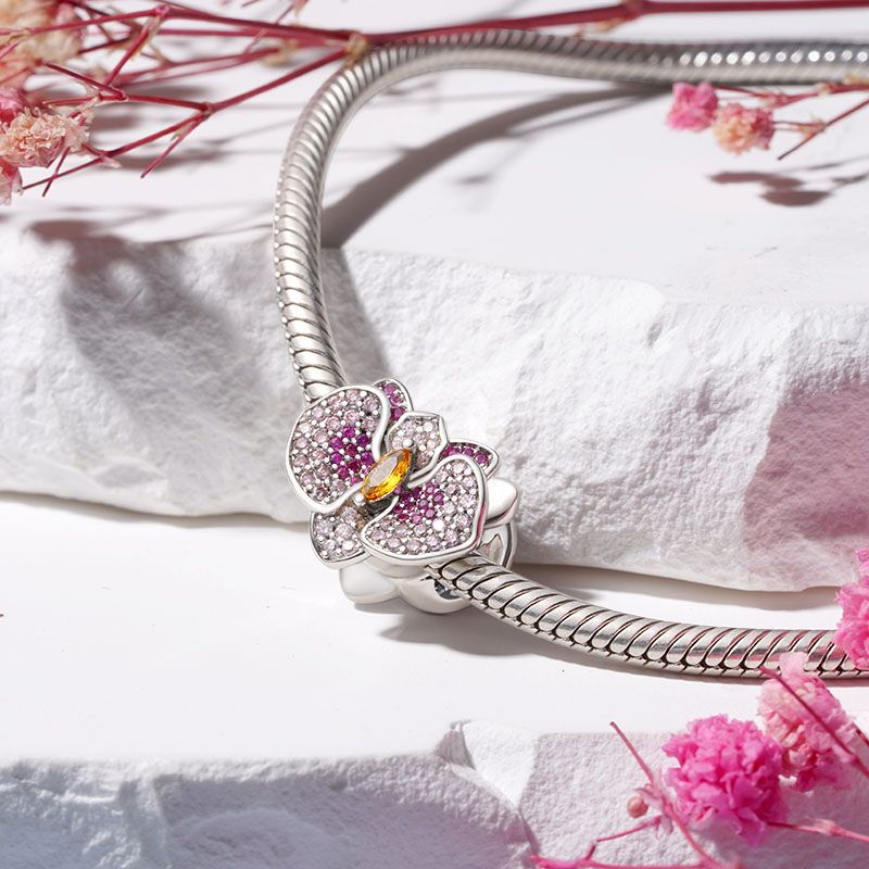 Orchid Flower Charm