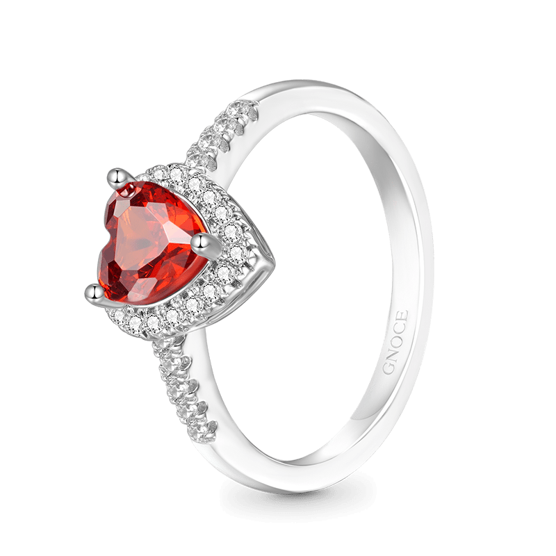 Heart Birthstone Ring