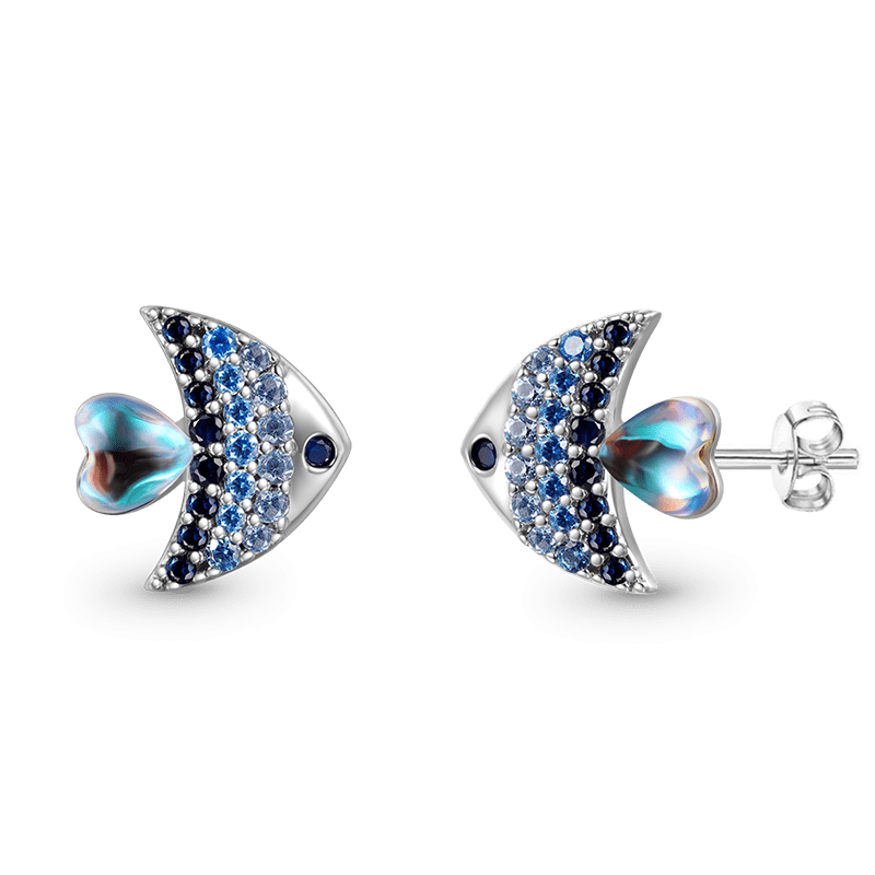 Shinning Fish stud Earrings