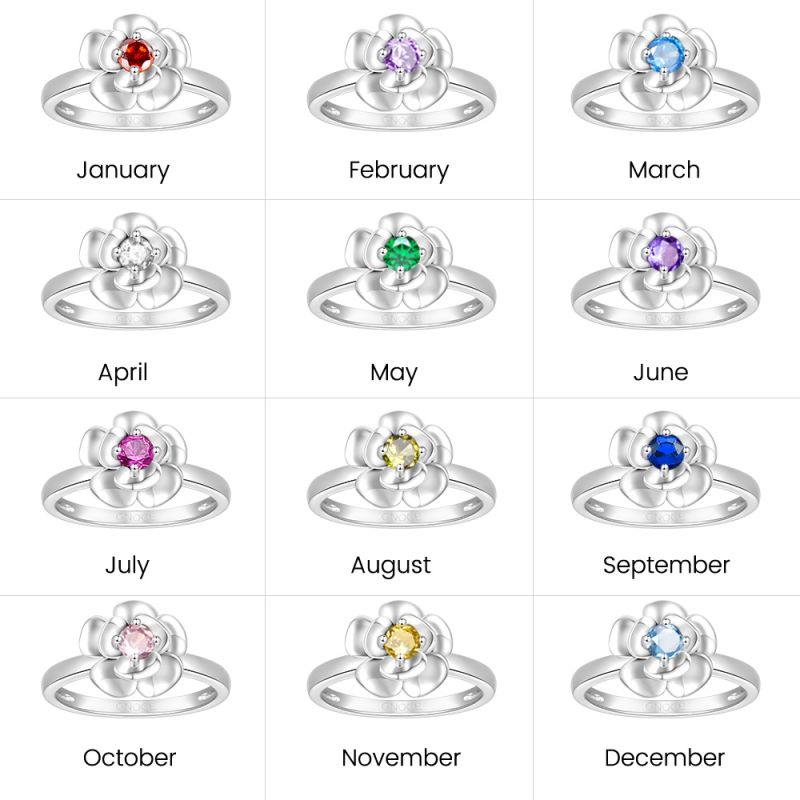 Rose Birthstone Ring