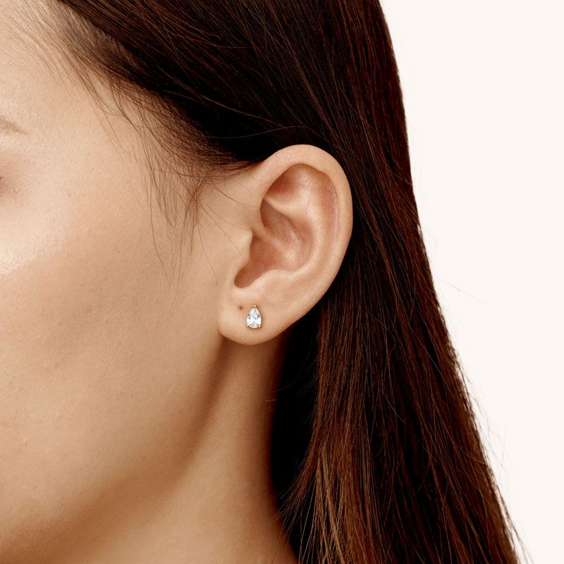 Pear-shaped Stud Earrings