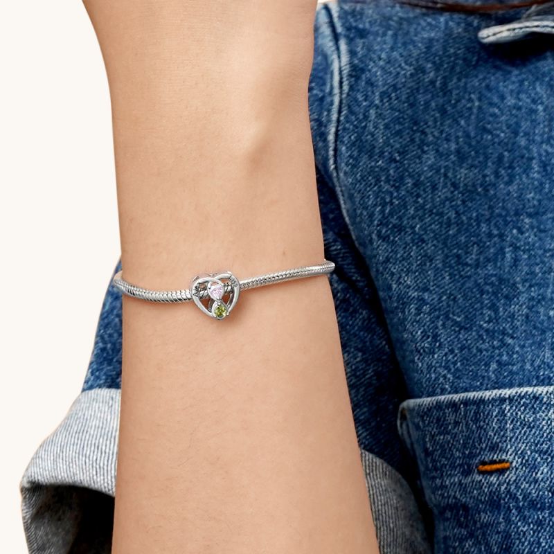 Infinite Love Engravable Birthstone Charm