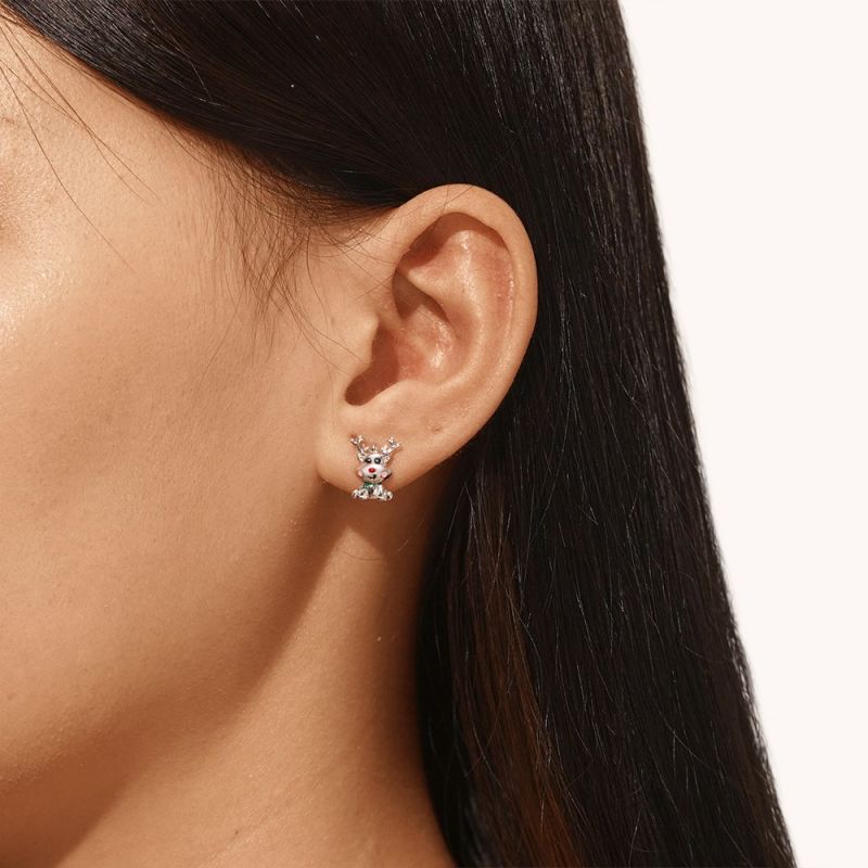 Christmas Elk Stud Earrings