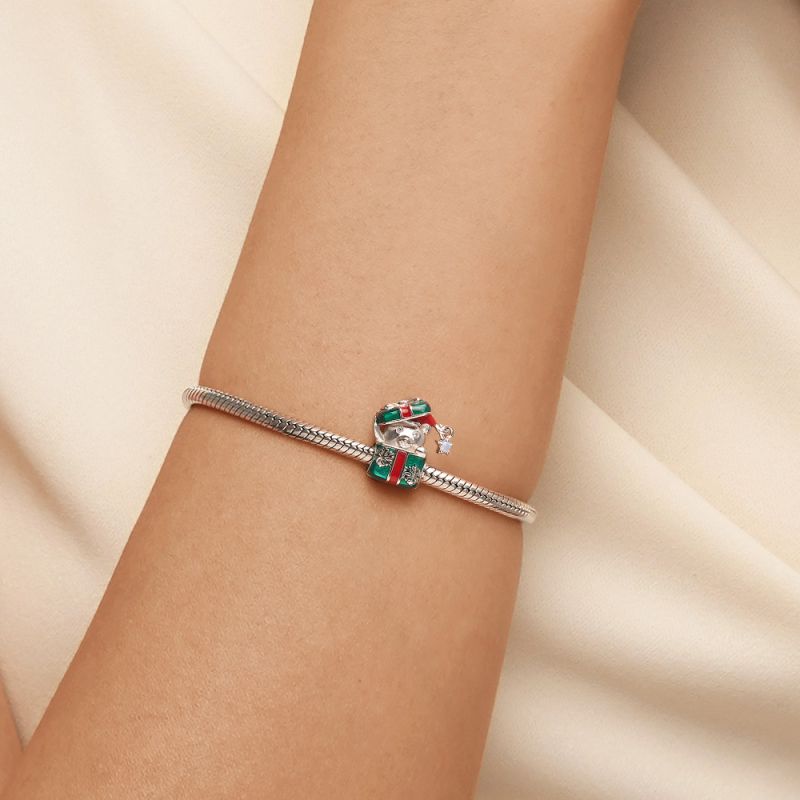 Christmas Gift Bear Charm