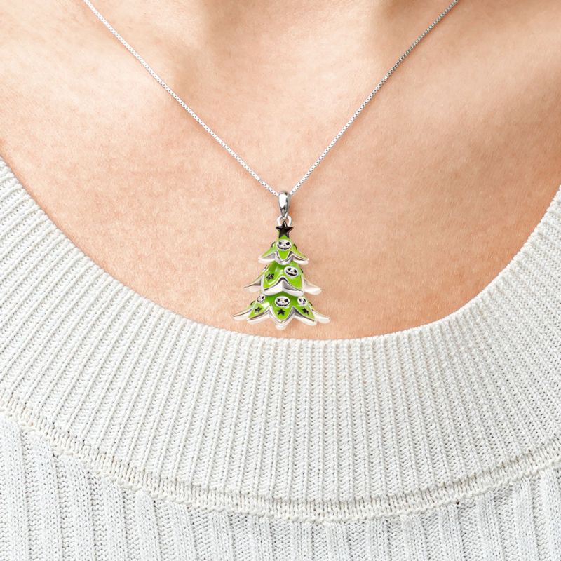 Skull Christmas Tree Necklace