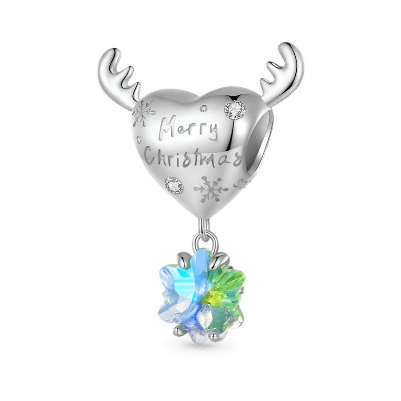 Heart-shaped Elk Antler Charm