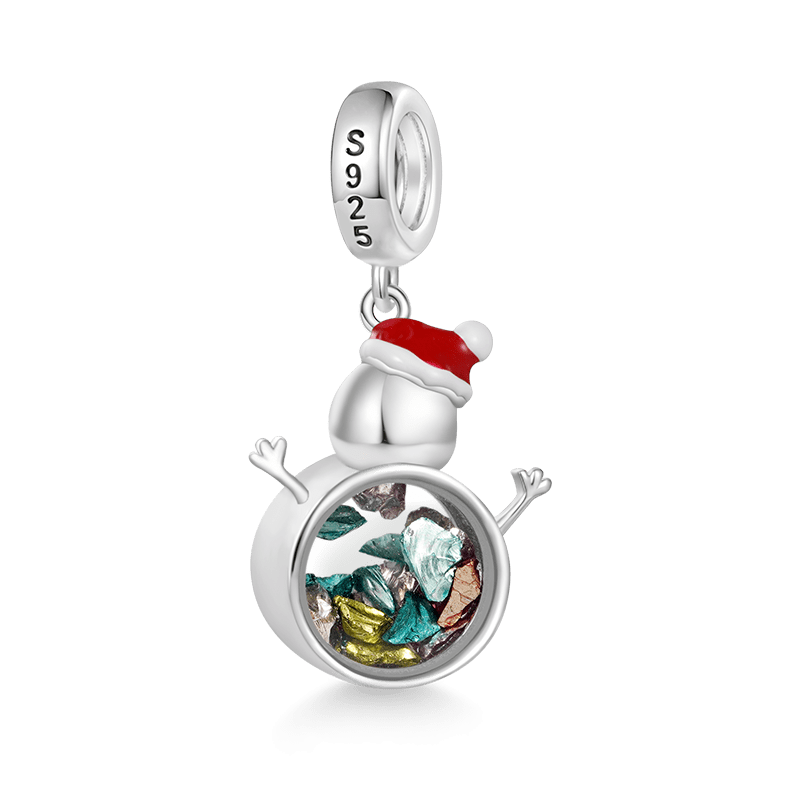 Transparent Snowman Pendant