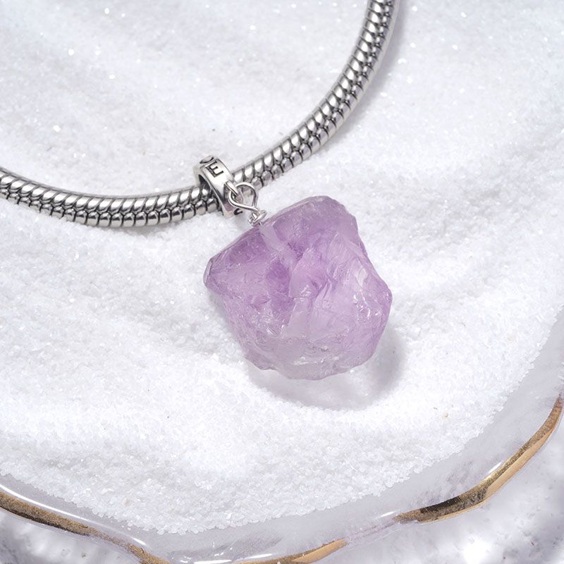 Amethyst Raw Stone Pendant