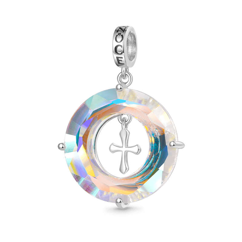 Angel Circle Cross Pendant