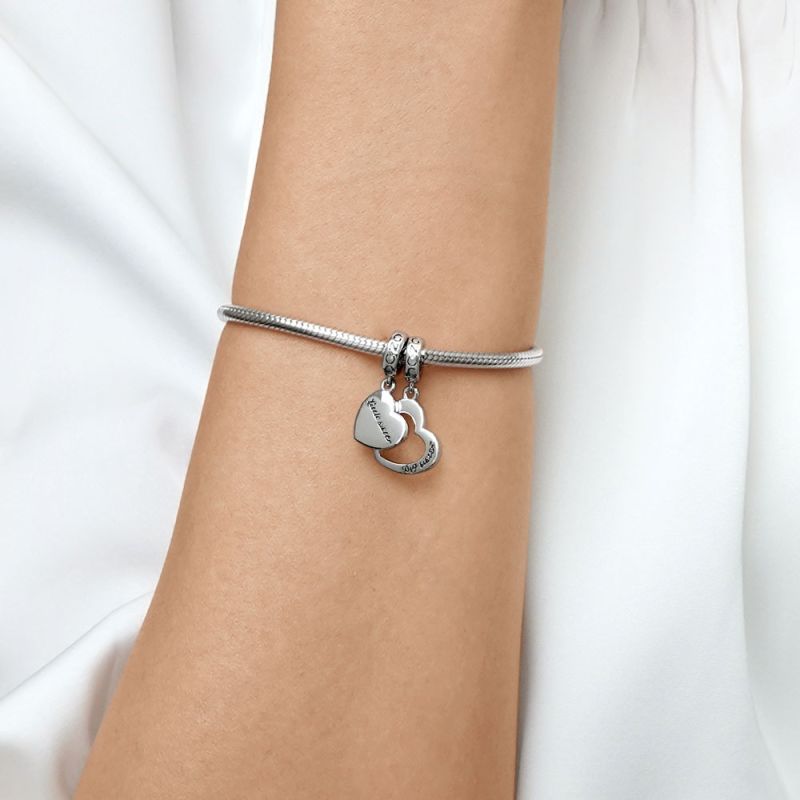 Little sister&Big sister Heart Pendant