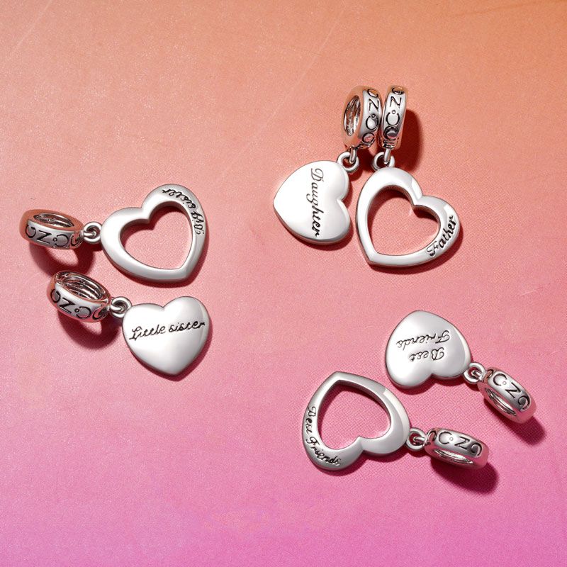 Father&Daughter Heart Pendant