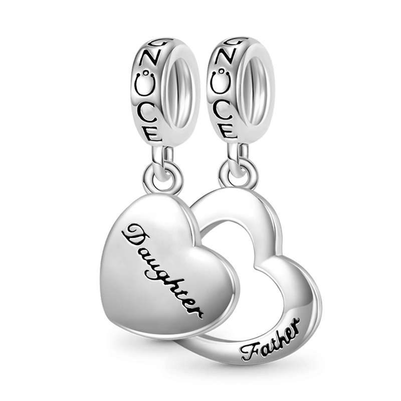 Father&Daughter Heart Pendant