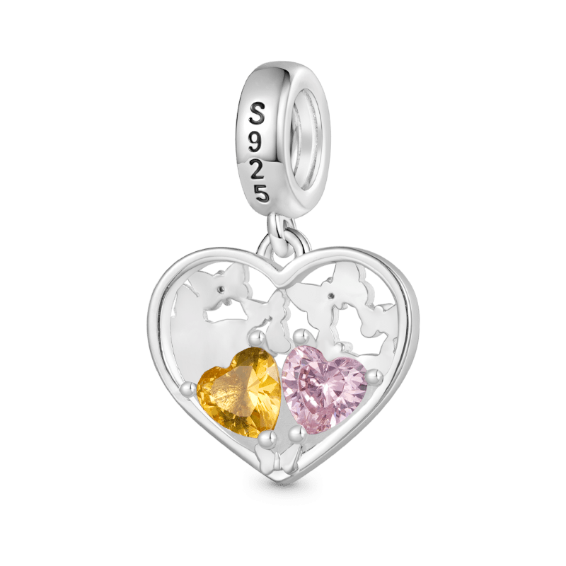 Butterfly Love Birthstone Pendant