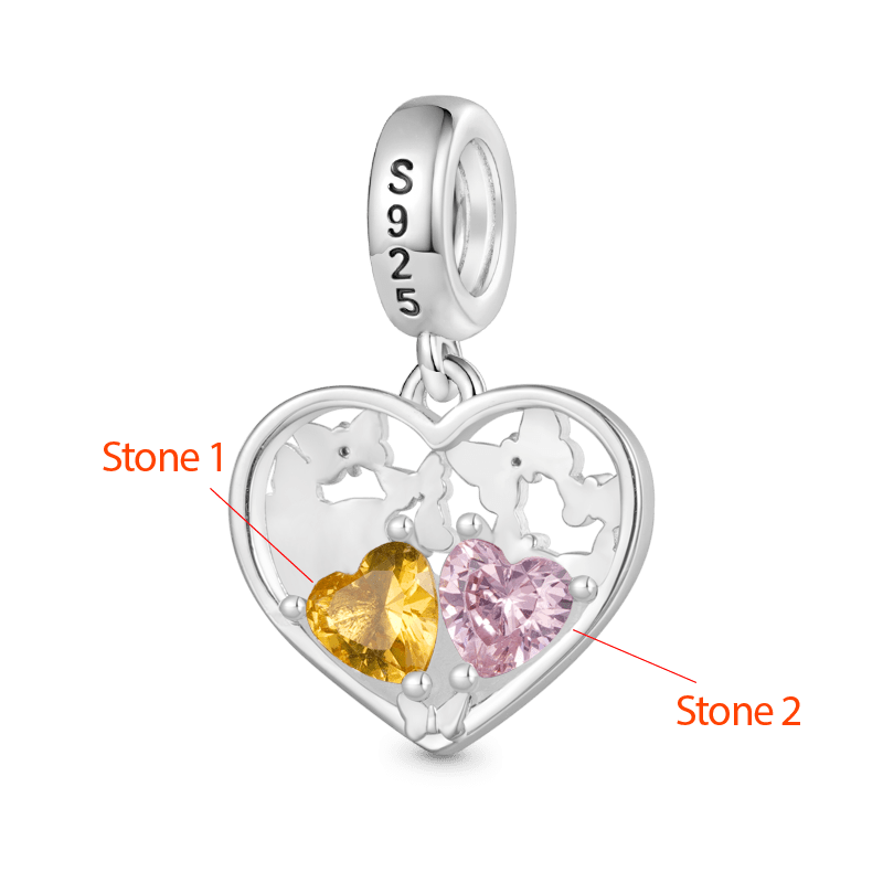 Butterfly Love Birthstone Pendant