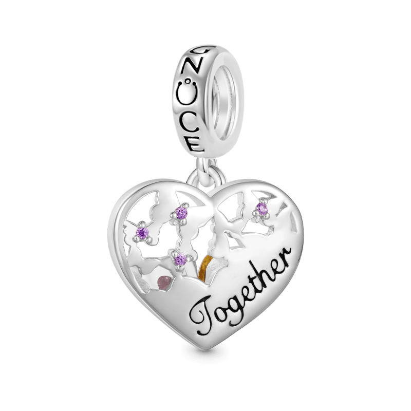 Butterfly Love Birthstone Pendant