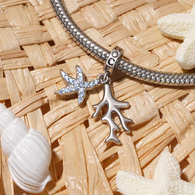 Coral & Starfish Pendant