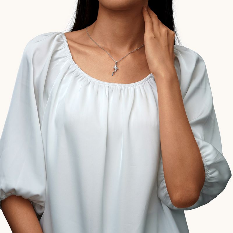 Sparkling Shark Pendant