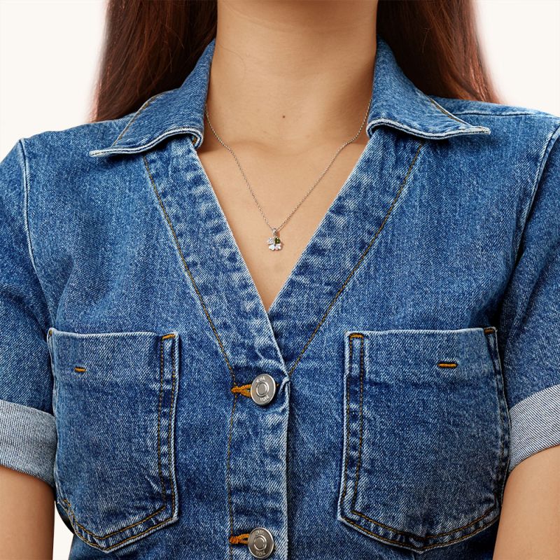 Lucky Ladybug Clover Pendant