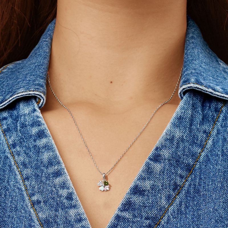 Lucky Ladybug Clover Pendant