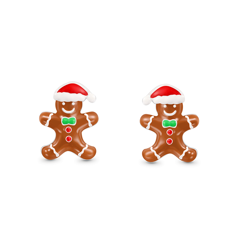 Gingerbread Man Stud Earrings