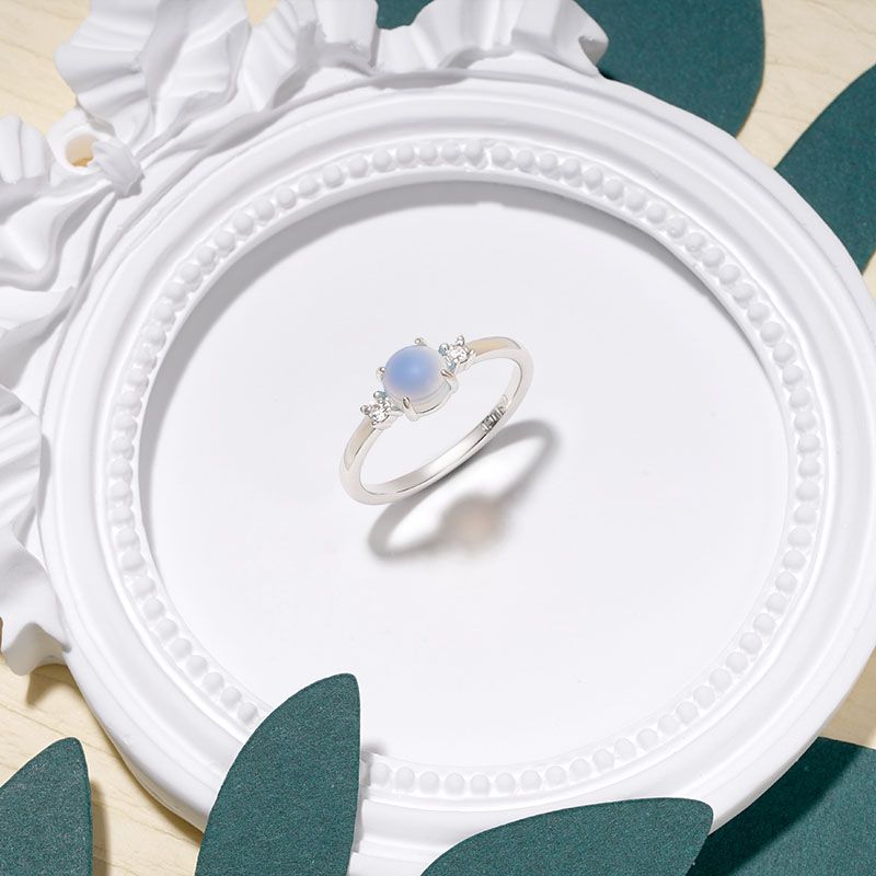 Moonstone Promise Ring