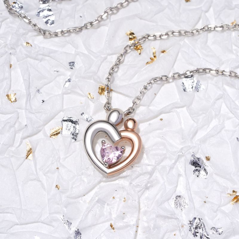 Hugging Birthstone Necklace