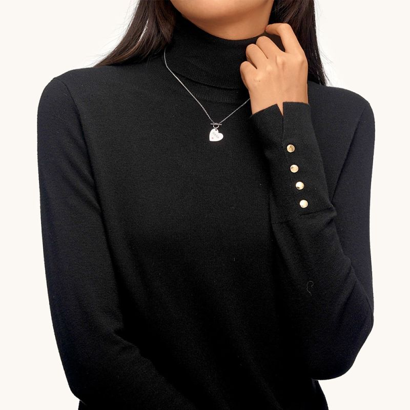 Birthstone Heart MAMA Necklace