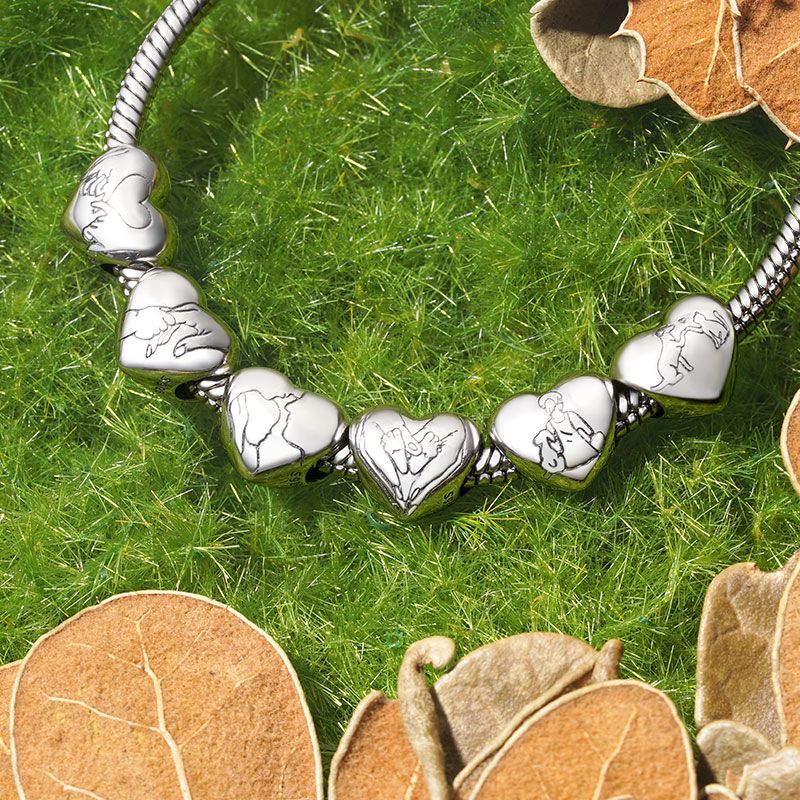 Friends Are Family We Choose Love Heart Charm