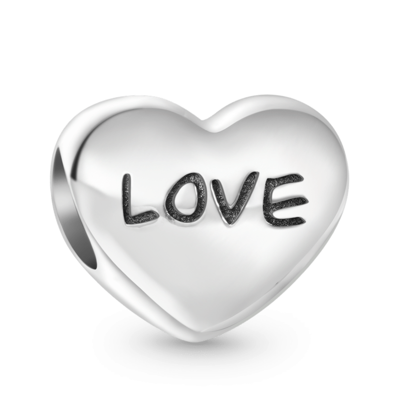 Little Girl & Puppy Heart Charm