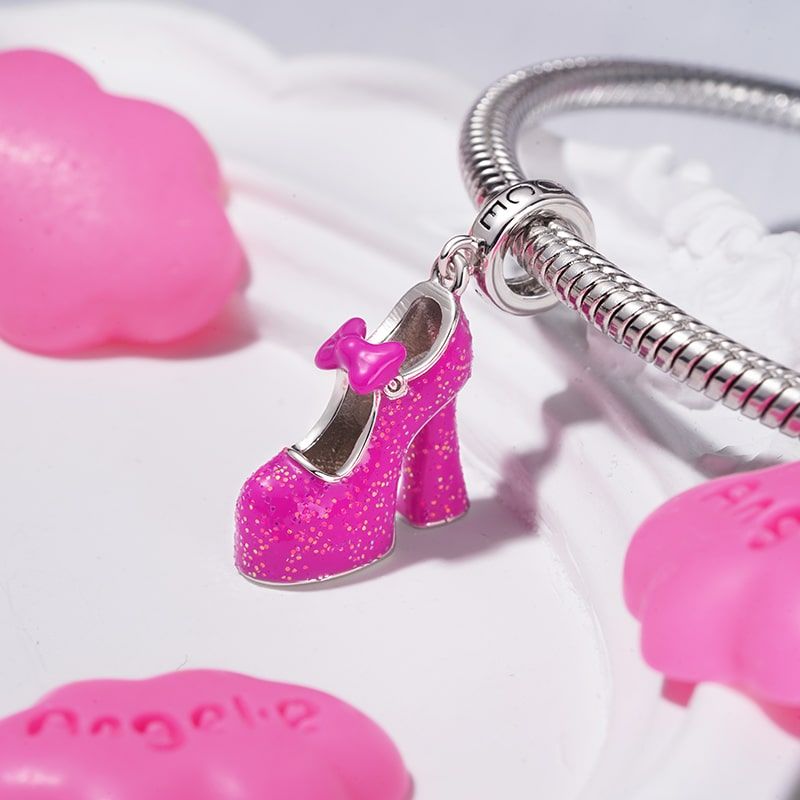 Pink High Heel Pendant